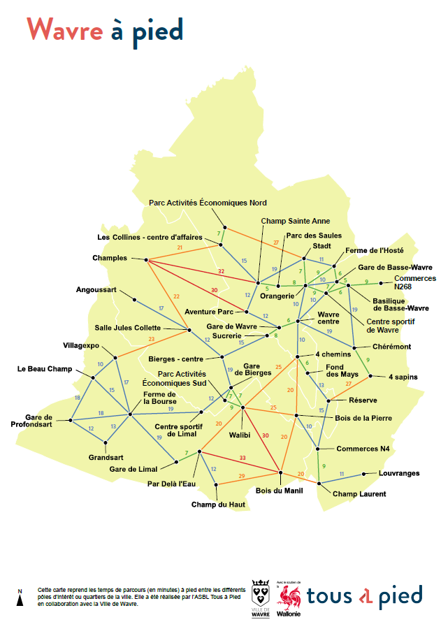 Metrominuto - Wavre - Tous à pied PNG