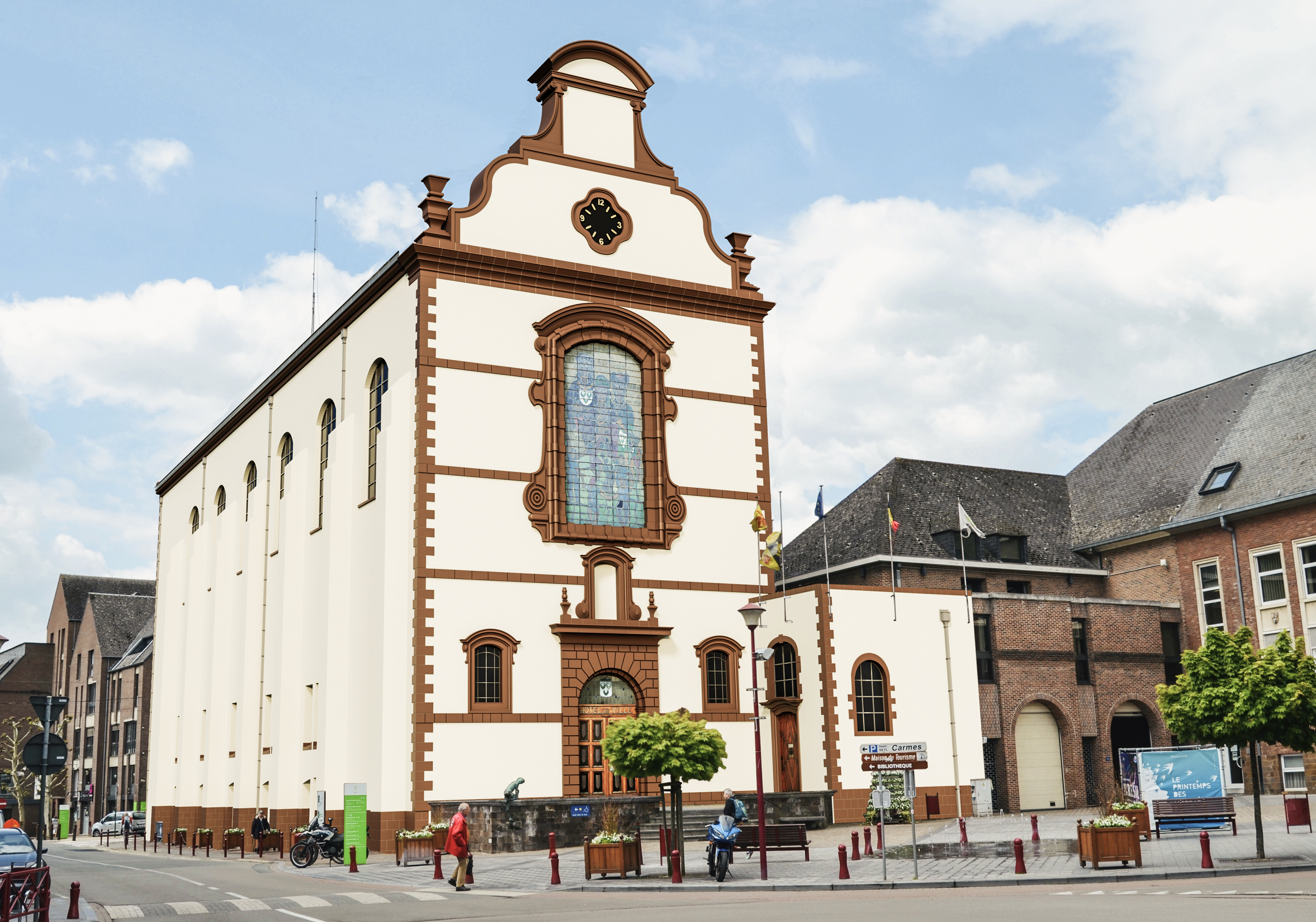 mockup hotel de ville blanc avril 2023