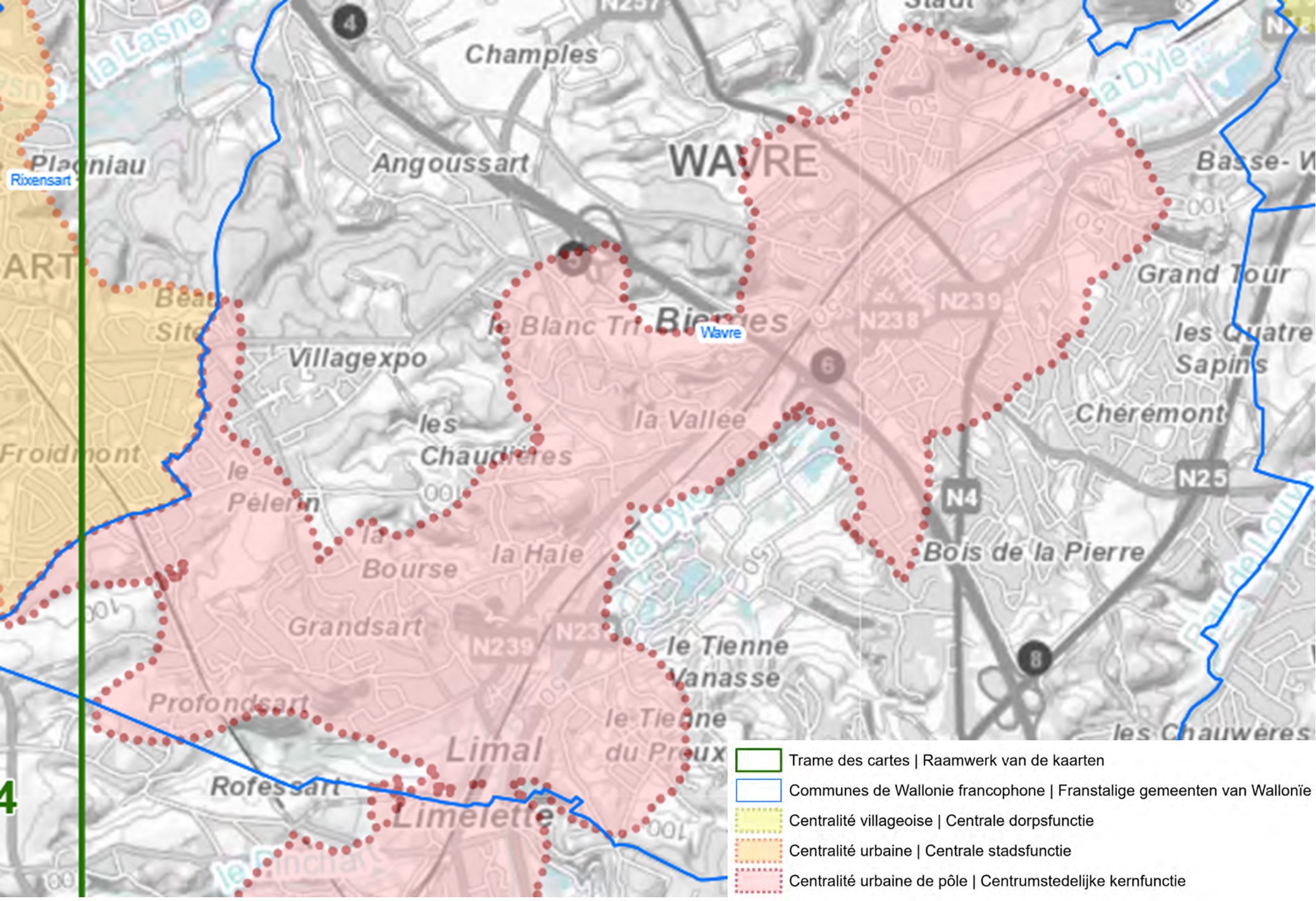 SDC - carto du BJW236 - centralités