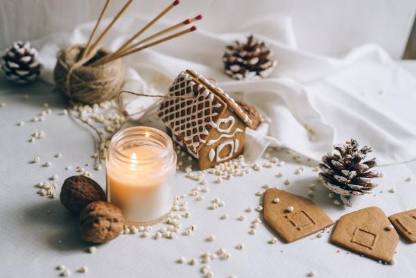 Noël bougie maison