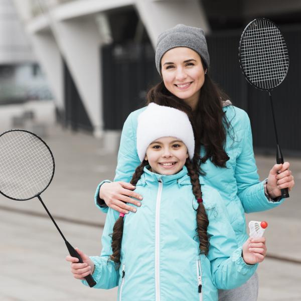 BADMINTON - parent - enfant - sport 