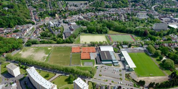 Photo aérienne centre sportif wavre